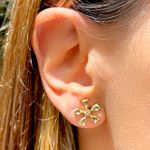 Brinco-Flor-Petalas-Cristal-Ametista-Verde-Zirconia-Branca-Banho-de-Ouro-18K