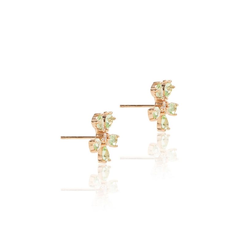 Brinco-Flor-Petalas-Cristal-Ametista-Verde-Zirconia-Branca-Banho-de-Ouro-18K