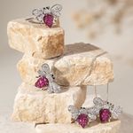 Anel-abelha-mosaico-cristal-turmalina-rosa-cravacao-invisivel-banho-de-rodio-branco
