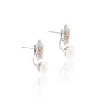 Brinco-cristal-morganita-zirconia-branca-perola-flor-esqueleto-versatil-banhado-a-rodio-branco