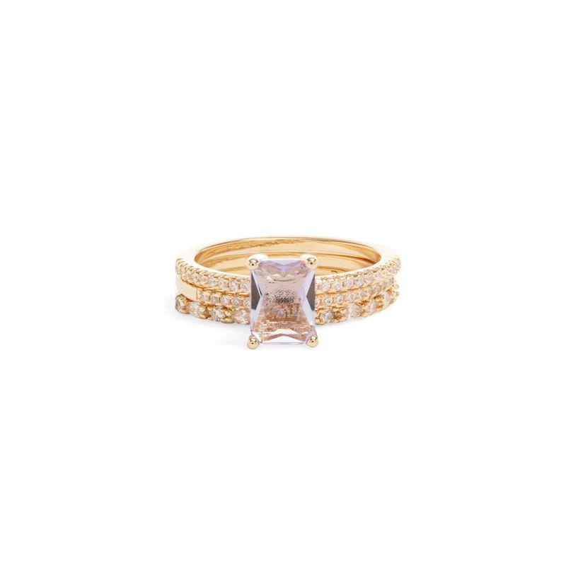 Anel-trio-solitario-cristal-tanzanita-topo-retangular-e-2-aparadores-cravejados-zirconias-brancas-banho-de-ouro-18k