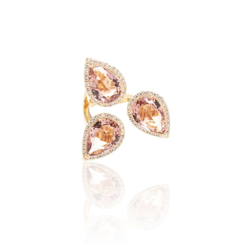 Anel-trio-gotas-cristal-rodolita-banhado-a-ouro-18k