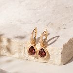 Brinco-argola-cristal-rodolita-gota-pendurada-banhado-a-ouro-18k