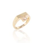 Anel-Cristal-Rodolita-Quadrado-com-Placa-Lisa-Banho-de-Ouro-18k