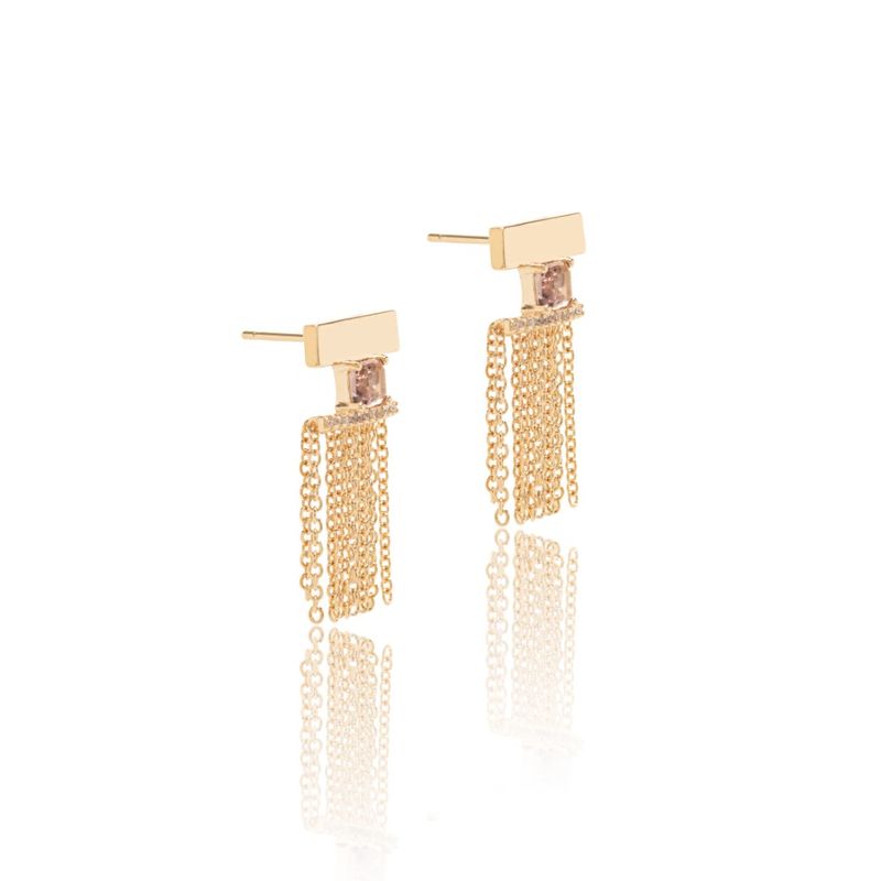 Brinco-cristal-rodolita-zirconia-branca-placa-com-oval-e-franja-banho-de-ouro-18k