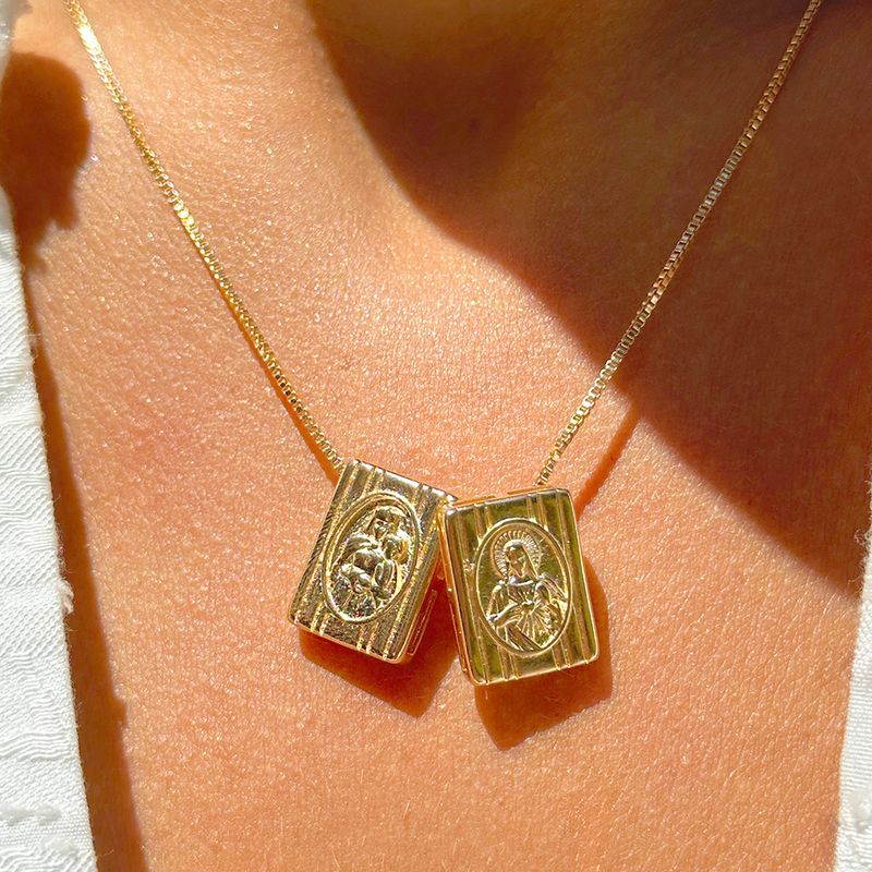 Colar-Escapulario-Placas-Nossa-Senhora-Banho-de-Ouro-18k-Tam-70cm