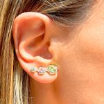 Brinco-Ear-Cuff-Hexagono-Cristal-Berilo-Banho-de-Ouro-18k
