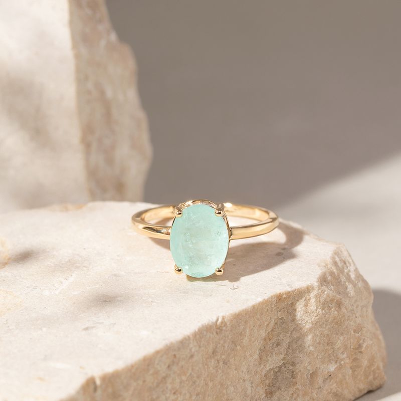 Anel-Solitario-Fusion-Turmalina-Light-com-Grade-de-Zirconias-Brancas-Banho-de-Ouro-18k