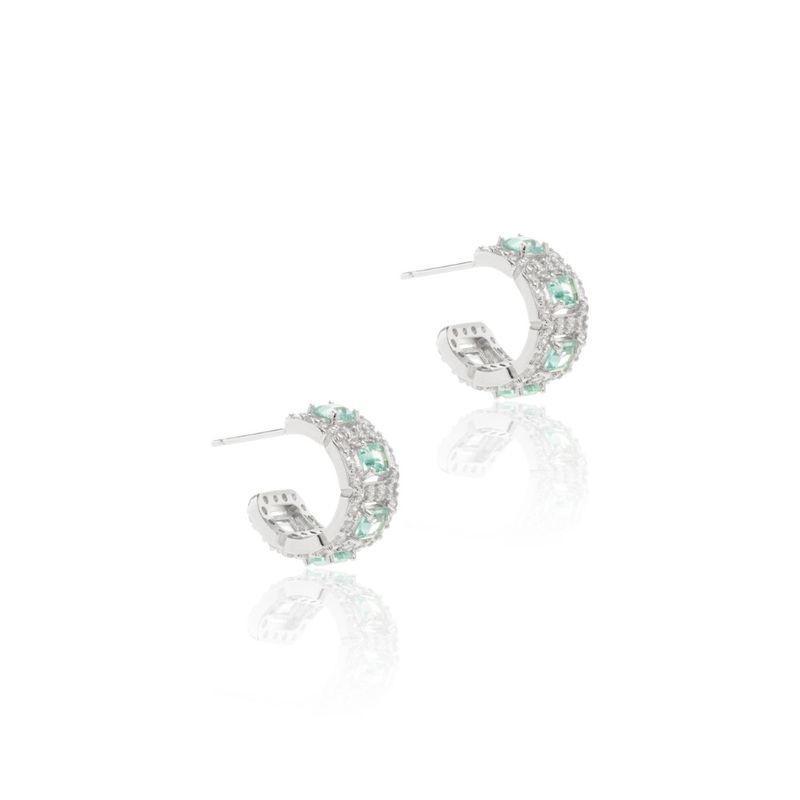 Brinco-Janelas-com-Cristal-Paraiba-e-Bordas-Cravejada-Banho-de-Rodio-Branco