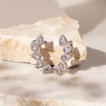 Brinco-Ear-Cuff-Gotas-Cristal-London-Blue-Banho-de-Rodio-Branco