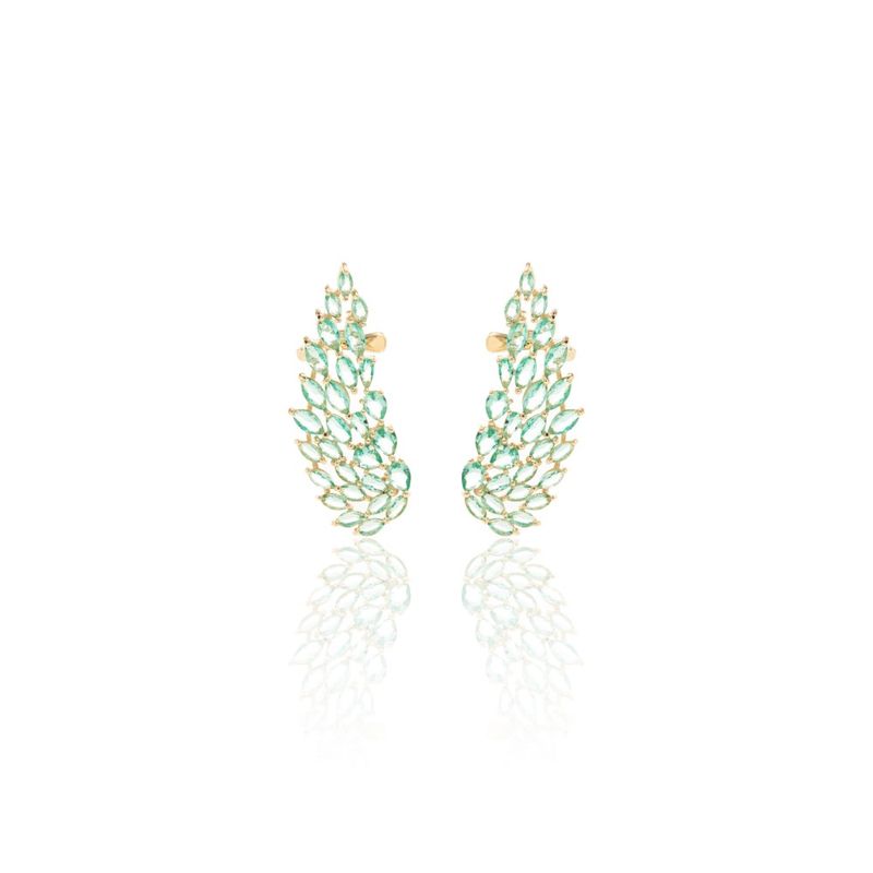 Brinco-Ear-Cuff-Asas-Cristal-Paraiba-Navetes-Banho-Ouro-18k