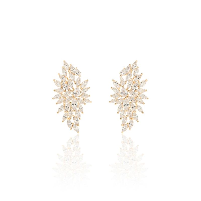 Brinco-Ear-Cuff-Asa-Zirconia-Branca-Banho-de-Ouro-18k