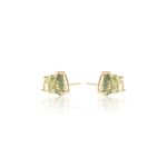 Brinco-Ear-Cuff-3-Gotas-Cristal-Rutilado-Berilo-e-Cristal-Ametista-Verde-Banho-de-Ouro