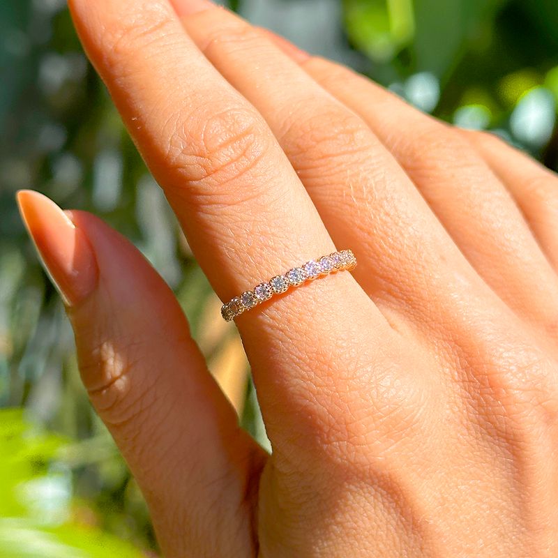 Anel-Bolinhas-de-Zirconia-Branca-Banho-de-Ouro-18k