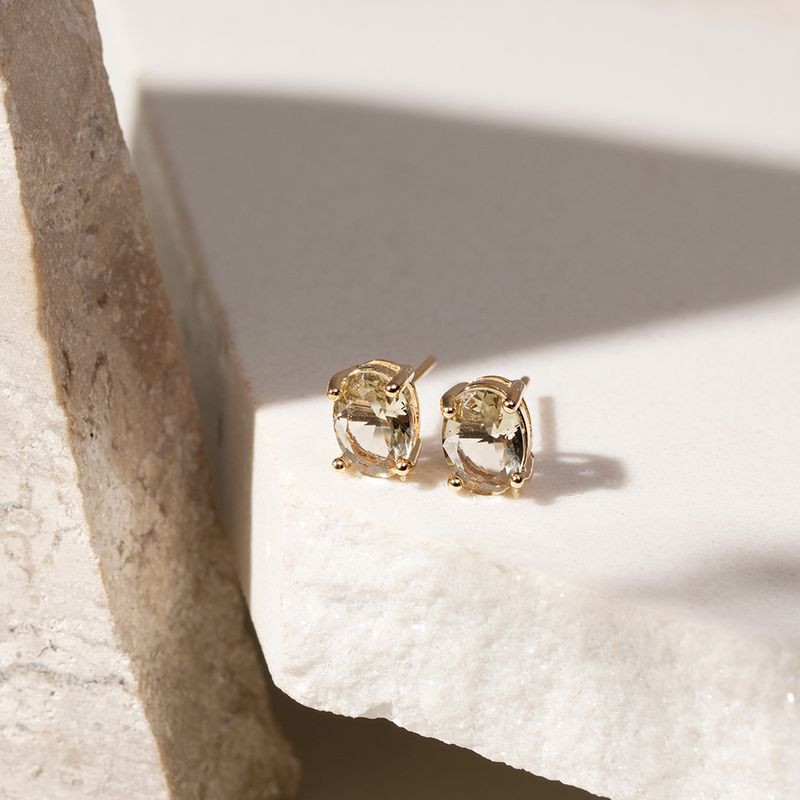 Brinco-com-Topo-Oval-6x8-Cristal-Berilo-Banho-de-Ouro-18k