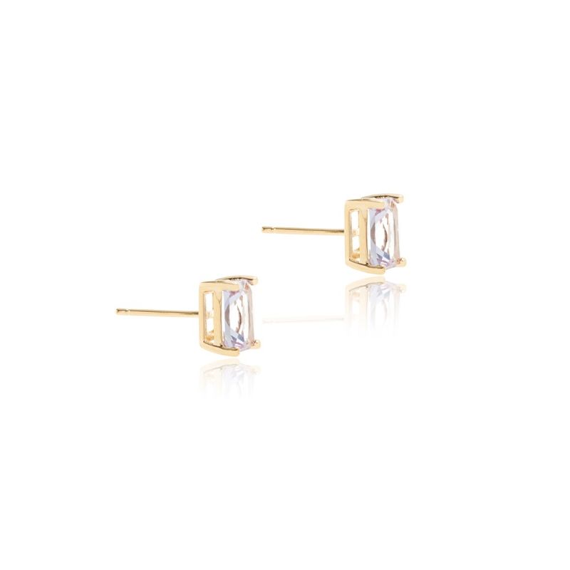 Brinco-com-Topo-Retangulo-6x8-Cristal-Tanzanita-Banho-de-Ouro-18k-