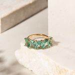 Anel-com-5-Retangulos-6x8-Cristal-Paraiba-Banho-de-Ouro-18k