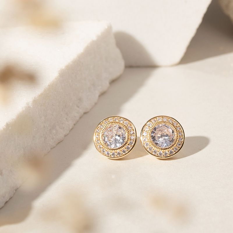 Brinco-Ponto-de-Luz-com-Zirconia-Branca-em-Cravacao-Inglesa-Banho-de-Ouro-18k