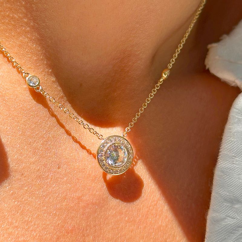 Colar-Ponto-de-Luz-com-Zirconia-Branca-em-Cravacao-Inglesa-Banho-de-Ouro-18k-Tam-50cm