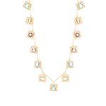 Colar-Placas-Penduradas-com-Cristal-Paraiba-Cristal-Rodolita-e-Cristal-Tanzanita-em-Formas-Banho-de-Ouro-18k-Tam-54cm