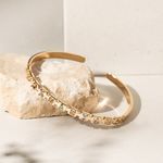 Bracelete-Placas-com-Cristal-Paraiba-Cristal-Rodolita-Cristal-Tanzanita-em-Formas-Banho-de-Ouro-18k