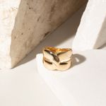 Anel-Liso-Entrelacado---Banho-de-Ouro-18k-