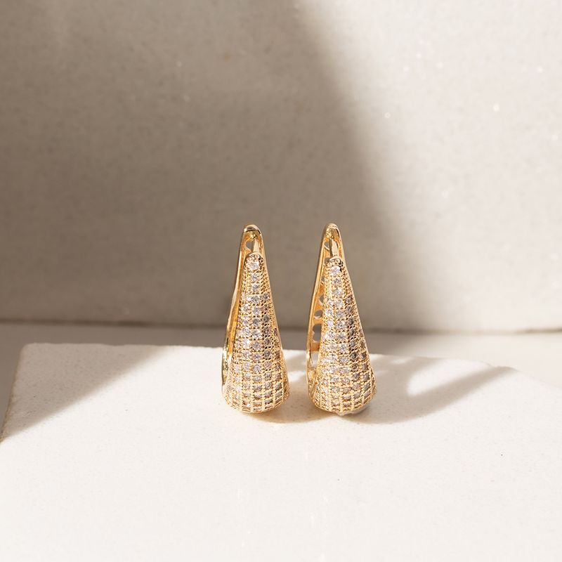Brinco-Argola-Gota-10mm-com-Zirconia-Branca---Banho-de-Ouro-18k