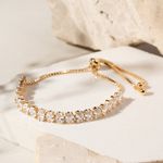 Pulseira-Inteira-Zirconias-Ovais-Retas---Banho-de-Ouro-18k