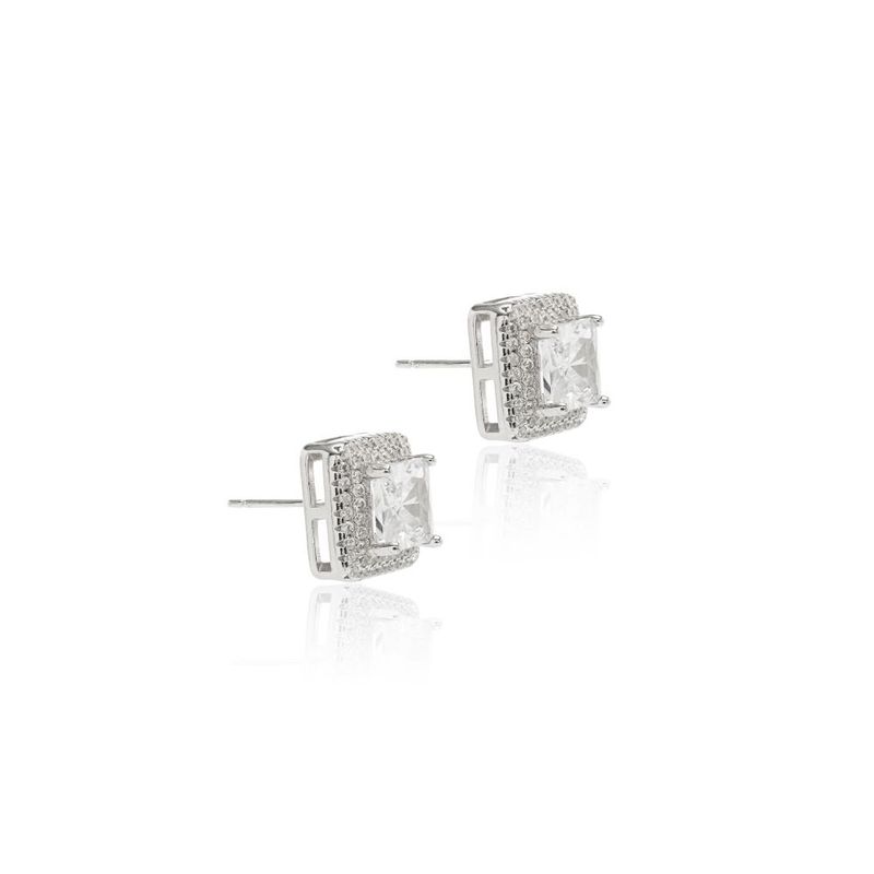 Brinco-Quadrado-Zirconia-Branca-Borda-Cravejada---Prata-925