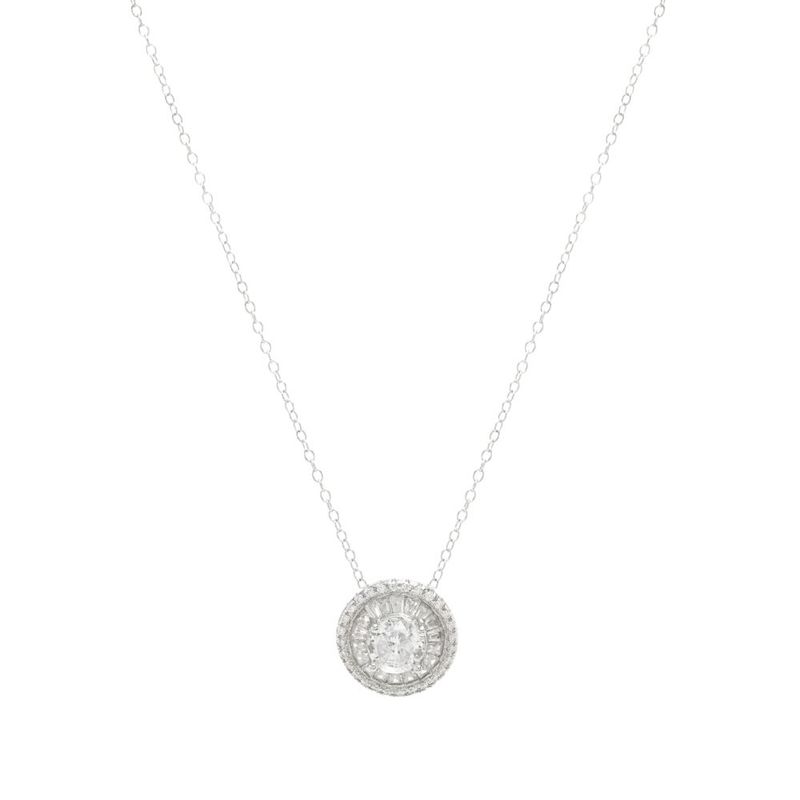 Colar-Redondo-Pizza-Cravejado-com-Zirconias-Brancas-Prata---45cm---Prata-925