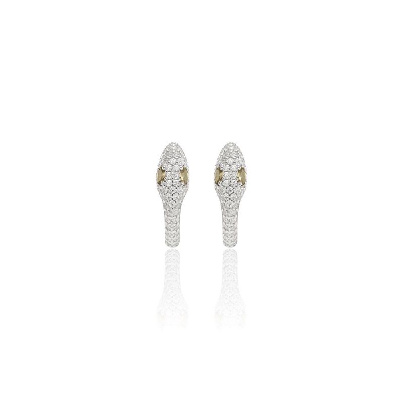 Brinco-Argola-Serpente-Cristal-Peridoto-e-Zirconia-Branca---Prata-925