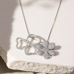 Colar-Flor-e-Trevo-Cravejado-com-Zirconia-Branca---52cm---Prata-925