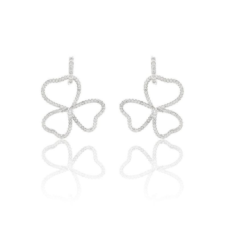 Brinco-Versatil-Argolinha-com-Flor-Cravejado-com-Zirconia-Branca---Prata-925-