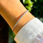 Bracelete-Reto-Bolinhas-com-Zirconias-Brancas---Prata-925-