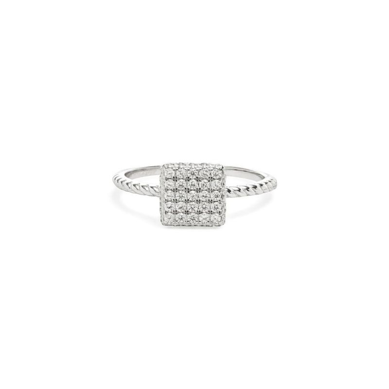Anel-Solitario-Quadrado-Cravejado-com-Zirconia-Branca---Prata-925