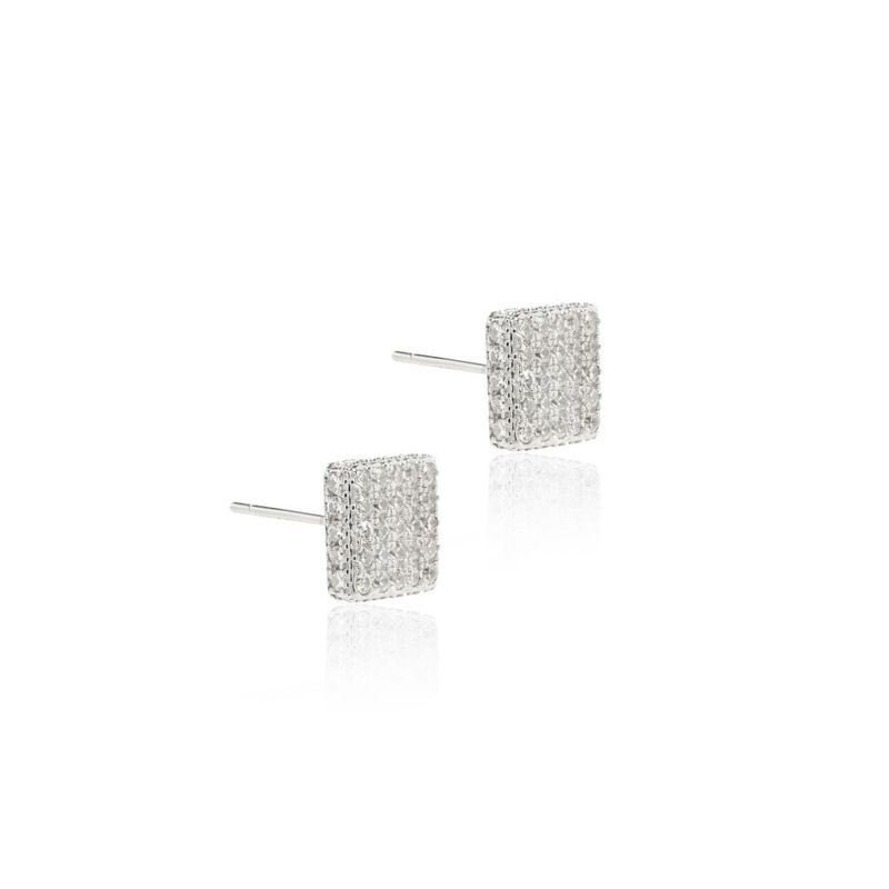 Brinco-Top-Quadrado-Cravejado-com-Zirconia-Branca---Prata-925