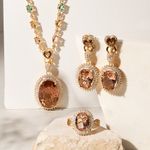 Brinco-Maxi-Oval-Cristal-Rodolita-com-Zirconias-Brancas---Banho-de-Ouro-18k-