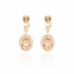 Brinco-Maxi-Oval-Cristal-Rodolita-com-Zirconias-Brancas---Banho-de-Ouro-18k-