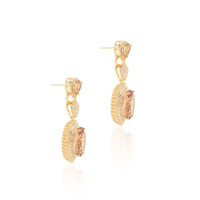 Brinco-Maxi-Oval-Cristal-Rodolita-com-Zirconias-Brancas---Banho-de-Ouro-18k-