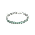 Pulseira-Riviera-Inteira-Cristal-Paraiba-Redondos---18cm---Banho-de-Rodio-Branco-