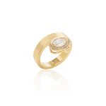 Anel-Zirconia-Branca-Oval-Borda-Cravejada---Banho-de-Ouro-18k-