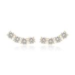 Brinco-Ear-Cuff-Zirconias-Brancas-Redondas---Banho-de-Ouro-18k-