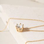 Conjunto-Ponto-de-Luz-7mm-Zirconia-Branca---45cm---Banho-de-Ouro-18k-