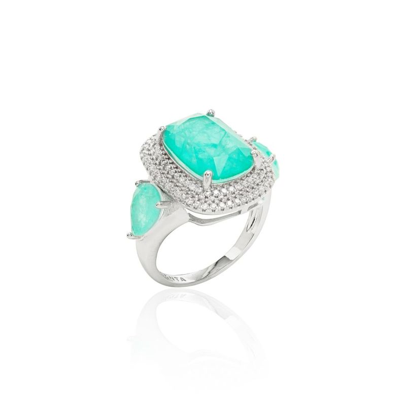 Anel-Fusion-Turmalina-e-Fusion-Turmalina-Light-Oval-e-Gota---Banho-de-Rodio-Branco-