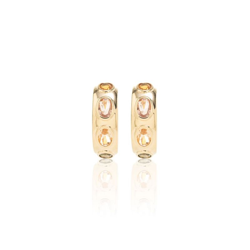 Brinco-Argola-Inteira-Cristal-Citrino-Cristal-Rodolita-Cristal-Peridoto-Cravacao-Inglesa---Banho-de-Ouro-18k