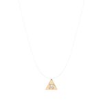 Colar-Triangulo-11-mm-Com-Zirconia-Branca-em-Fio-Invisivel---45-cm---Banho-de-Ouro-18k