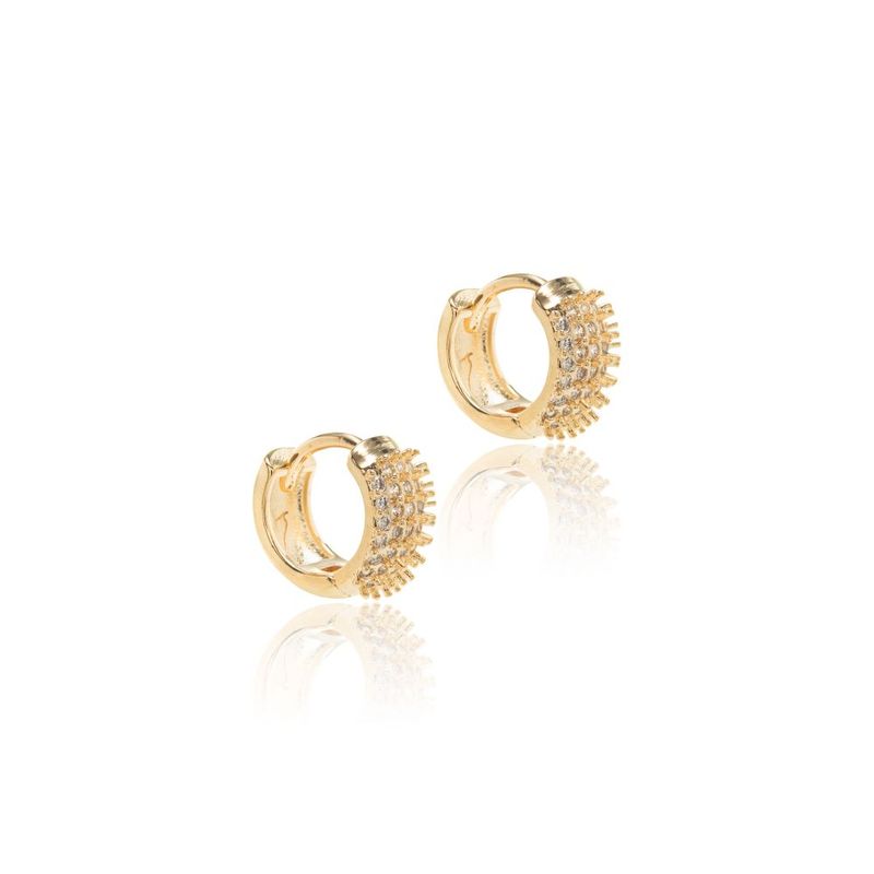 Brinco-Argola-12mm-Cravejado-com-Zirconias-Brancas-em-5-Linhas-com-Espinhos---Banho-de-Ouro-18k
