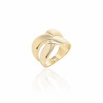 Anel-Liso-Entrelacado---Banho-de-Ouro-18k