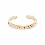 Bracelete-Cristal-Citrino-Cristal-Rodolita-Cristal-Peridoto-Cravacao-Inglesa---Banho-de-Ouro-18k