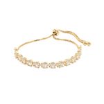 Pulseira-de-Zirconia-Branca-Oval-e-Navete-com-Corrente-Veneziana-1mm-e-Fecho-Deslizante---Banho-de-Ouro-18k